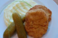 Holandský řízek, bramborová kaše